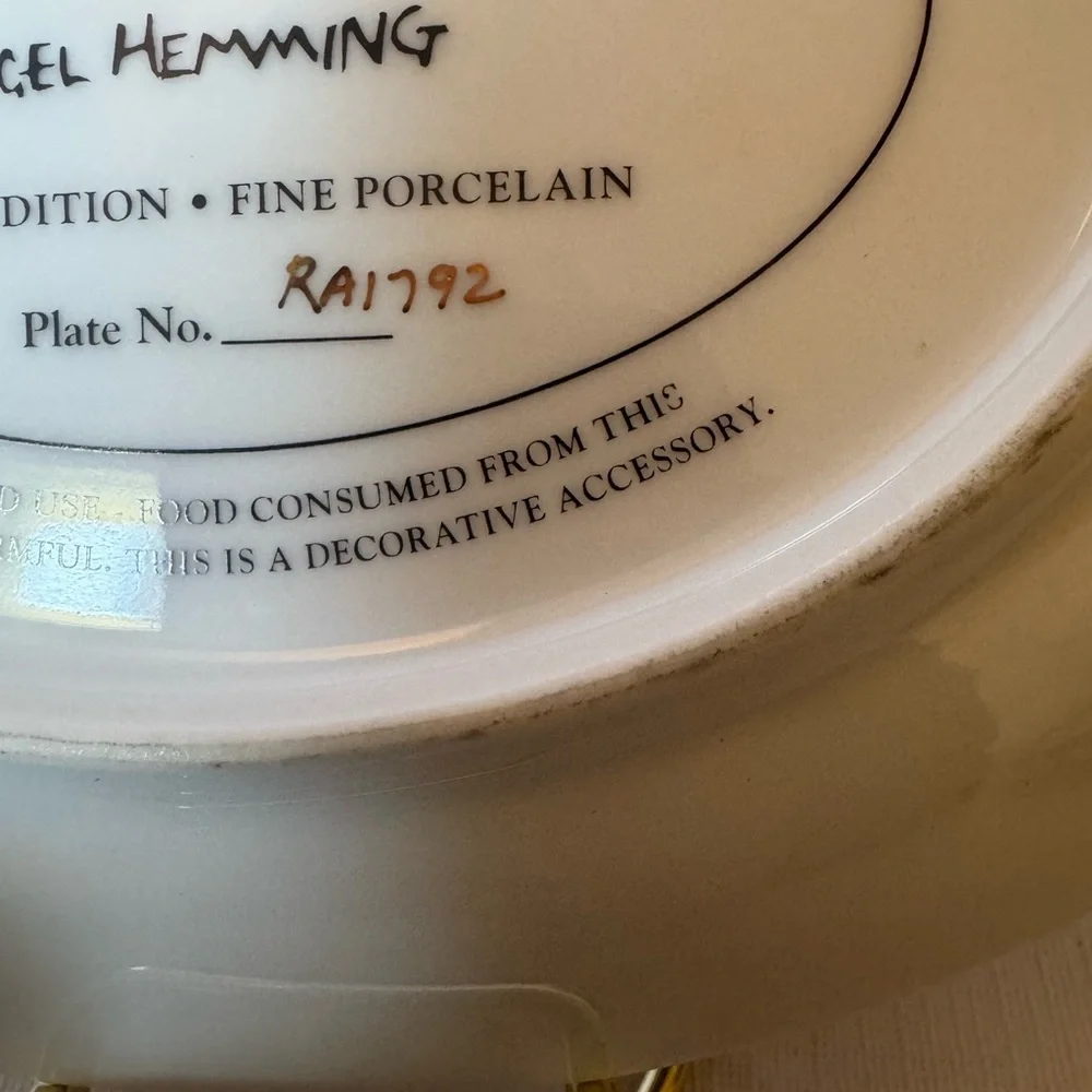 The Franklin Mint Plate “In The Heather” by Nigel Hemming Limited Edition EUC